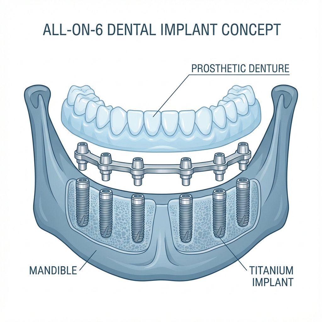 All on 6 Dental Implants